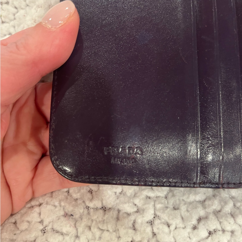 Prada Purple Leather Bifold Wallet - Picture 11 of 14